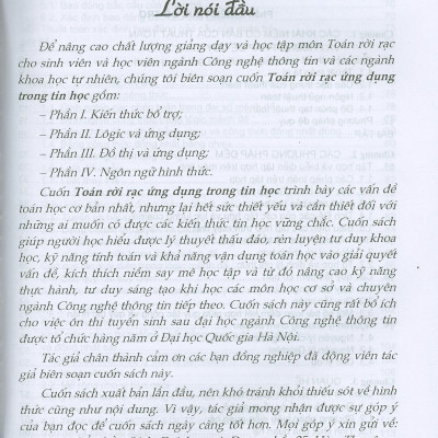 Toán rời rạc ứng dụng trong tin - TB6 năm 2021- 7B705