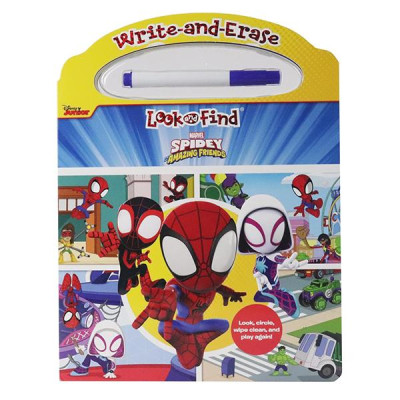 Sách ngoại văn: Write And Erase Look And Find - Marvel Spidey And His Amazing Friends