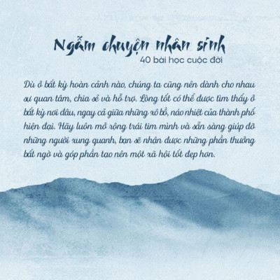 Sách - Ngẫm chuyện nhân sinh: 40 bài học cuộc đời