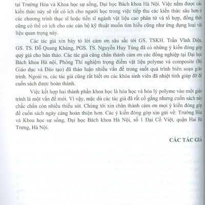 Hóa Học Và Hóa Lý Polyme - PGS.TS. Đặng Việt Hưng, GS.TS. Bùi Chương