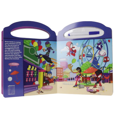 Sách ngoại văn: Write And Erase Look And Find - Marvel Spidey And His Amazing Friends