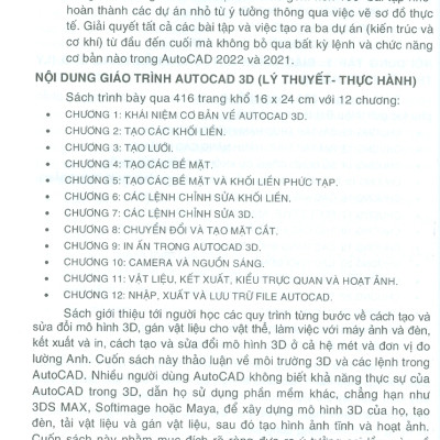 Giáo Trình Autocad 3D - Lý Thuyết & Thực Hành