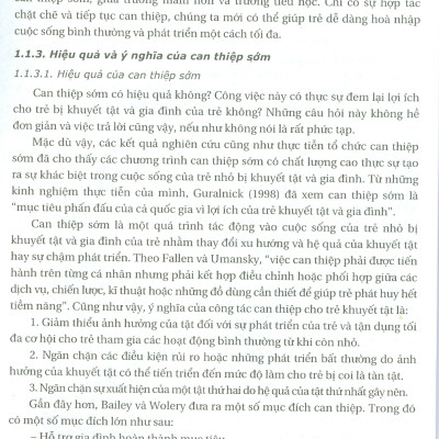Giáo Trình Can Thiệp Sớm Cho Trẻ Khuyết Tật (Bản in năm 2022)