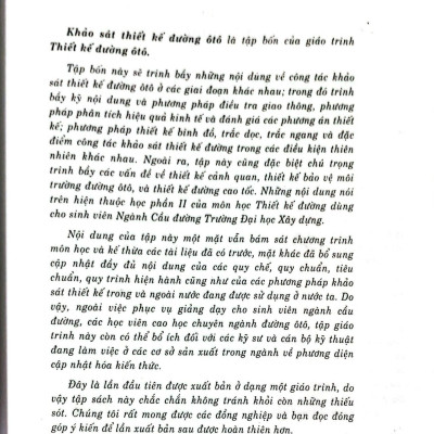 Thiết kế đường ô tô, tập 4