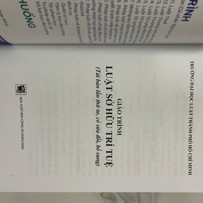 Sách - Giáo trình luật sở hữu trí tuệ (tái bản lần thứ ba, có sửa đổi, bổ sung -2025)