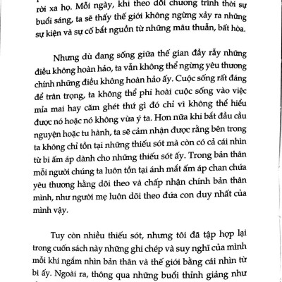 Sách - Yêu Những Điều Không Hoàn Hảo