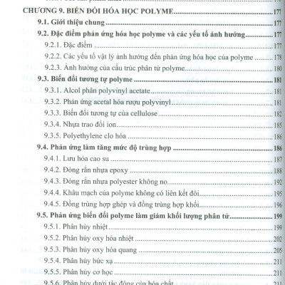 Hóa Học Và Hóa Lý Polyme - PGS.TS. Đặng Việt Hưng, GS.TS. Bùi Chương