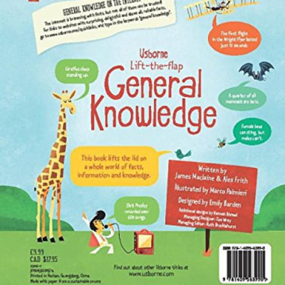 Sách tương tác tiếng Anh - Usborne Lift-the-flap General Knowledge
