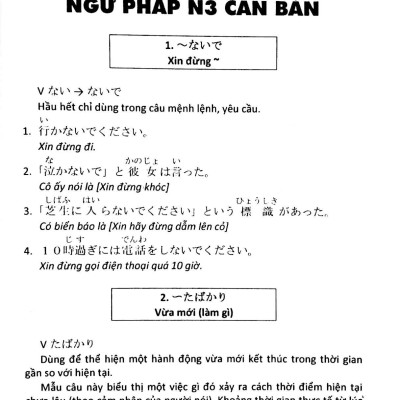 Ngữ Pháp Tiếng Nhật Căn Bản N3