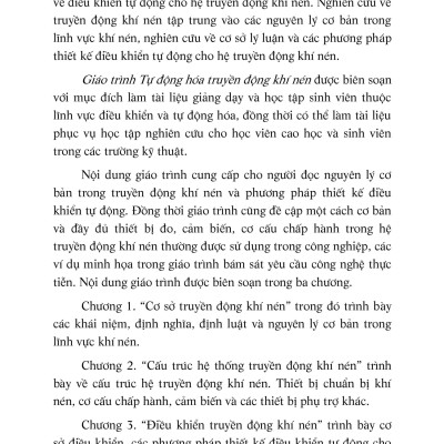 Giáo Trình Tự Động Hóa Truyền Động Khí Nén