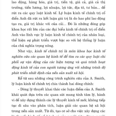 Giáo Trình Kinh Tế Chính Trị Mác - Lênin (Dành Cho Bậc Đại Học Hệ Không Chuyên Lý Luận Chính Trị) (Tái Bản 2024)