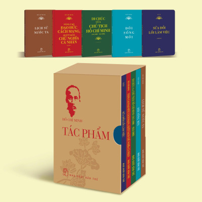 Sách - Boxset Di Sản Hồ Chí Minh - Tác Phẩm (Khổ Nhỏ) (Bộ 5 Cuốn) (Tái Bản 2024)
