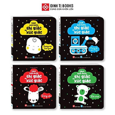 Sách Kích Thích Thị Giác Và Xúc Giác - Cho Trẻ 0 - 3 Tuổi - Combo 4 Cuốn - Đinh Tị Books