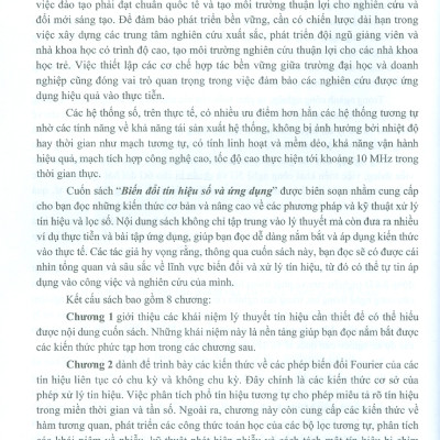 Biến Đổi Tín Hiệu Và Ứng Dụng