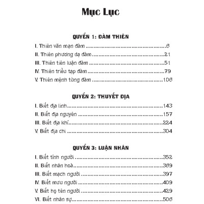 Sách - Đàm Thiên Thuyết Địa Luận Nhân