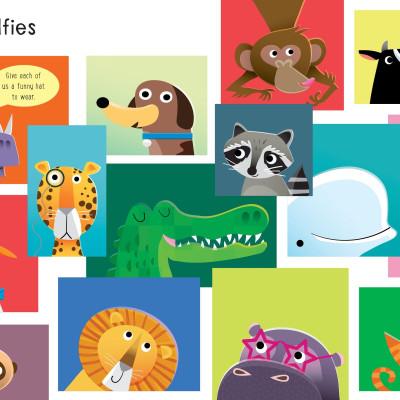 Little First Stickers Funny Hats