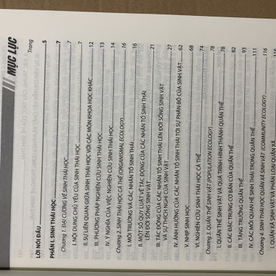 Giáo trình sinh thái học và môi trường