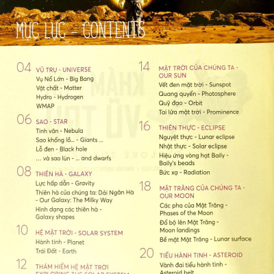 Sách - Bách Khoa Tri Thức - Khám Phá Vũ Trụ - Explore The Space (Song Ngữ)