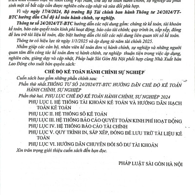 Sách - Chế Độ Kế Toán Hành Chính Sự Nghiệp