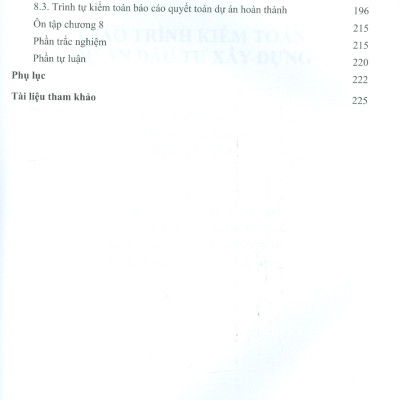 Giáo Trình Kiểm Toán Dự Án Đầu Tư Xây Dựng