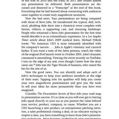 The Presentation Secrets Of Steve Jobs: How To Be Insanely Great In Front Of Any Audience