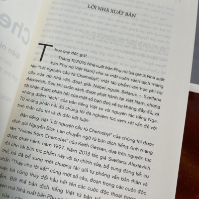 BỘ BA TÁC PHẨM CỦA SVETLANA ALEXIEVICH - NOBEL VĂN CHƯƠNG 2015