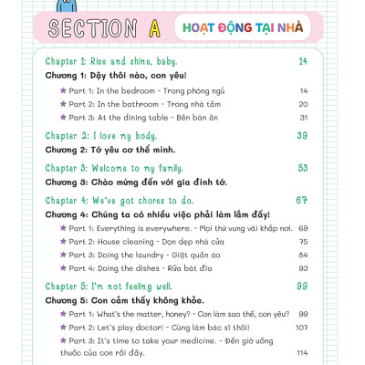 Sách - Gia Đình Song Ngữ - 365 Ngày Cả Nhà Cùng Nói Tiếng Anh Như Người Bản Ngữ - Hoạt Động Tại Nhà - At-Home Activities