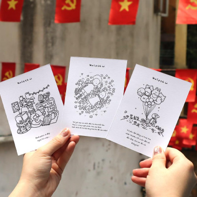 Sách - Tô Bình Yên Vẽ Hạnh Phúc - Bản Đặc Biệt - Tặng Kèm Chữ Ký Tác Giả + Bộ 3 Postcard - Độc Quyền Fahasa