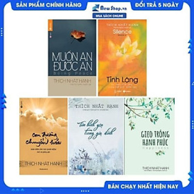 Combo 5 Cuốn Sách Hay Về Cuộc Sống Của Thầy Thích Nhất Hạnh: Tĩnh Lặng + Con Đường Chuyển Hóa + Muốn An Được An + Gieo Trồng Hạnh Phúc + Tìm Bình Yên Trong Gia Đình