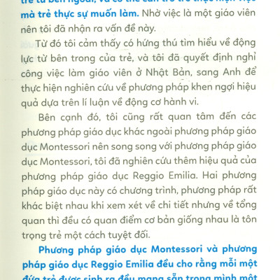 Khen Sao Cho Đúng, Mắng Sao Cho Chuẩn - Nuôi Dạy Một Đứa Trẻ Tự Lập Theo Phương Pháp Giáo Dục Montessori Và Reggio Emilia