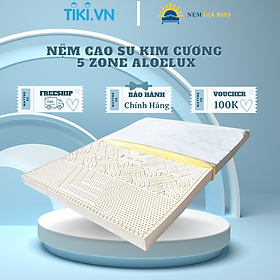 Nệm cao su Kim Cương 5’ZONE ALOE 160 x 200 x 10cm