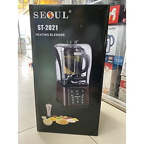 Máy làm sữa hạt SEOUL ST-2021 có nắp đậy chống ồn Hàng chính hãng