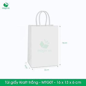 MTG0 MTG0T - 16x13x6 cm - Combo 50 túi giấy Kraft Nhật cao cấp