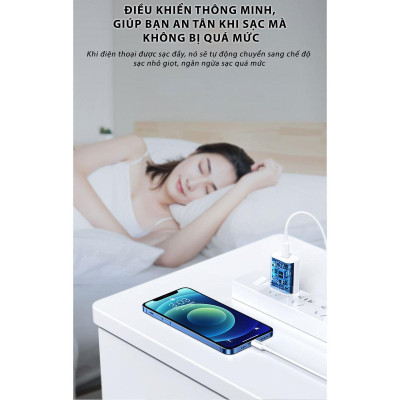 Bộ Sạc Nhanh Mr White USB-C 20W CL1000 Lightning - Pisen TS-C135