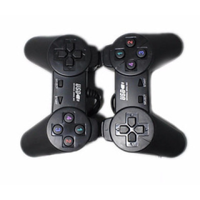 Tay cầm chơi game đơn giản kiểu Playstation 1 giá rẻ gắn cổng USB trên PC - miếng lót chuột