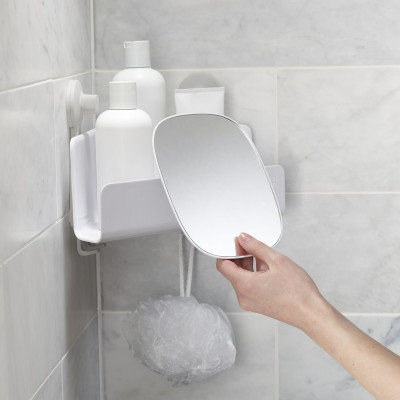 Joseph Joseph - Kệ đựng đồ góc nhà tắm có gương cao cấp EasyStore Corner Shower Shelf with Removable Mirror 988376