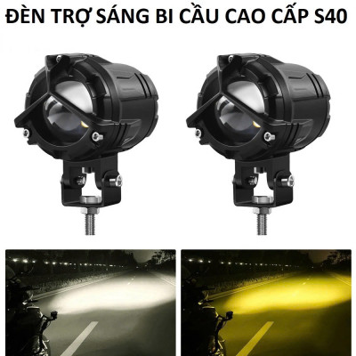 Đèn Trợ Sáng Siêu Sáng: S40 Plus 65W - Hàng VIP, Cốt Vàng, Pha Trắng, Vỏ Hợp Kim, ĐÈN TRANG TRÍ