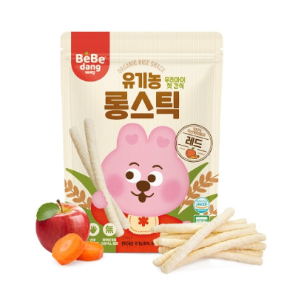 Bánh gạo hữu cơ Bebedang hình que dài