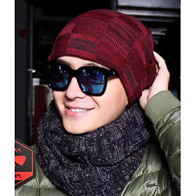 Mũ len nón len nam 2 lớp thời trang Hàn Quốc dona21120807