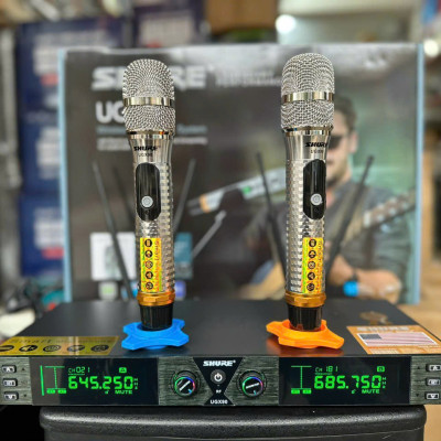 Micro, míc không dây SHURE UGX90 hàng chính hãng, Tay mic kim loại kiểu da cá sang trọng