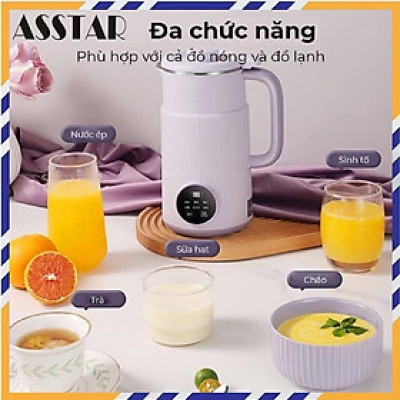 Máy Làm Sữa Hạt, Máy Nấu Sữa Hạt Đa Chức Năng, Dung Tích 800ml, Hẹn Giờ 12 Tiếng, Giữ Nhiệt 4h - Hàng Nhập Khẩu