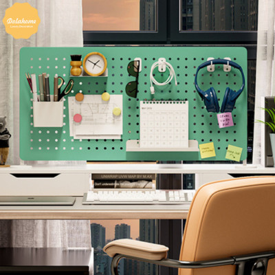 Bảng lỗ Pegboard Dola Home cao cấp dạng chân đứng để bàn để dụng cụ làm việc, tai nghe, mô hình, bàn phím, laptop