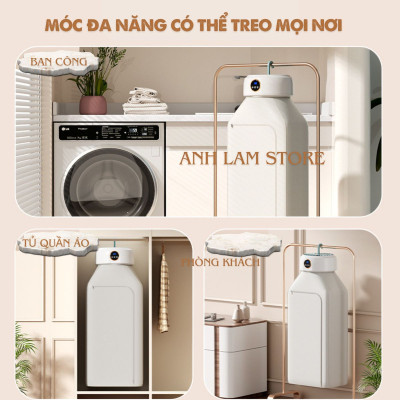 Máy Sấy Quần Áo Tròn FOLDING GYJ-002 Đa Năng Gấp Gọn, Ánh Sáng Xanh Khử Trùng Khử Khuẩn, 2 Chế Độ, Tiết Kiệm Không Gian Hàng Chính Hãng