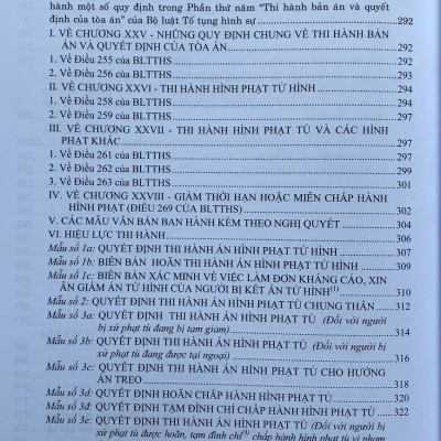  Các Nghị Quyết Của Hội Đồng Thẩm Phán Toà Án Nhân Dân Tối Cao Về Hình Sự Và Tố Tụng Hình Sự Từ Năm 1986 Đến Năm 2024