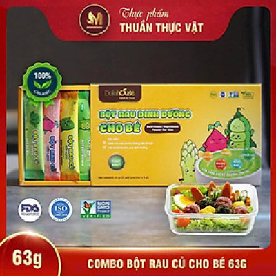 Bột Rau Củ Hữu Cơ Nguyên Chất Sấy Lạnh Cho Bé Dalahouse Hộp 21g/63g - Hỗ Trợ Tiêu Hóa, Cung Cấp Chất Xơ Dồi Dào, Hỗ Trợ Dinh Dưỡng Cho Bé Ăn Ngon, Hỗ Trợ Phát Triển Não Bộ, Bảo Vệ Thị Giác, Tăng Cường Khả Năng Nhận Thức Và Học Hỏi Của Bé