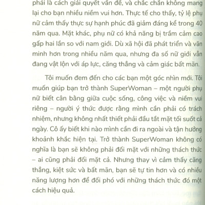 Sống Như Một Super Woman - Chiến Lược Cân Bằng Cuộc Sống Và Hạnh Phúc Trọn Vẹn - TS. Jaime Kulaga; Quốc Đạt dịch