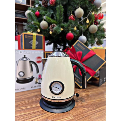 ẤM SIÊU TỐC KLARSTEIN AQUAVITA CREAM 1,7L 10021357 - hàng Chính Hãng 