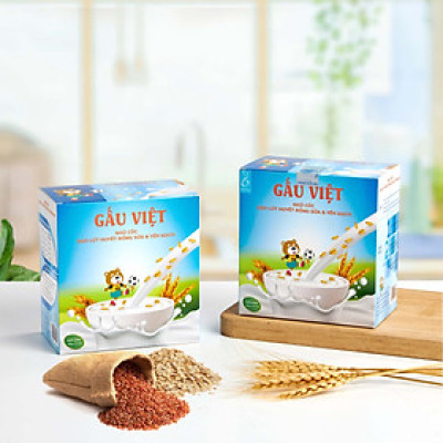 Ngũ cốc ăn dặm Long Giang vị Gạo lứt huyết rồng sữa & Hạt Sen