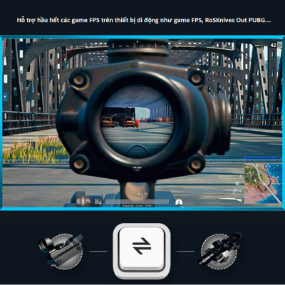 Bộ Chuyển đổi bàn phím và chuột Ipega PG-9116 Bluetooth 4.0 Trên Điện Thoại Di Động Hàng Nhập Khẩu