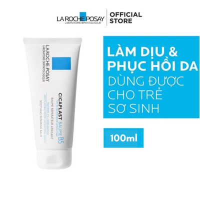 Bộ kem dưỡng làm dịu và phục hồi làn da La-Roche Posay Cicaplast Baume B5 100ml & Foaming Gel 50ml